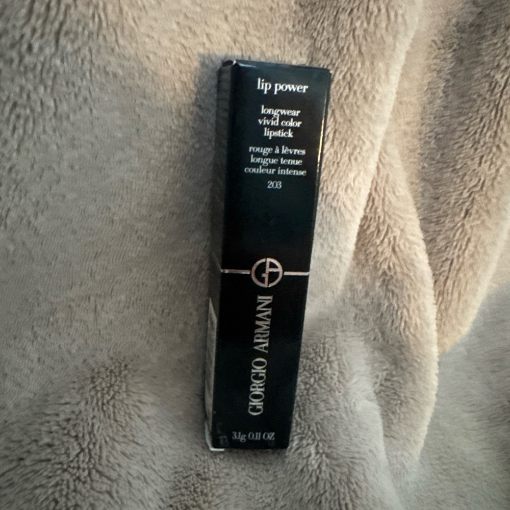 Giorgio Armani Lip Power Longwear Lipstick - Deep Black